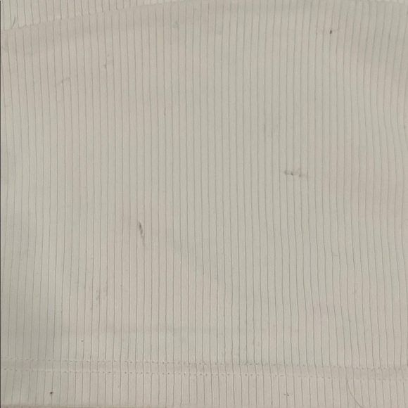 Cream Ribbed Women's Top - Picture 4 of 4